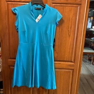 New York & Company Vibrant Blue Mini Dress Jr size M or woman’s small